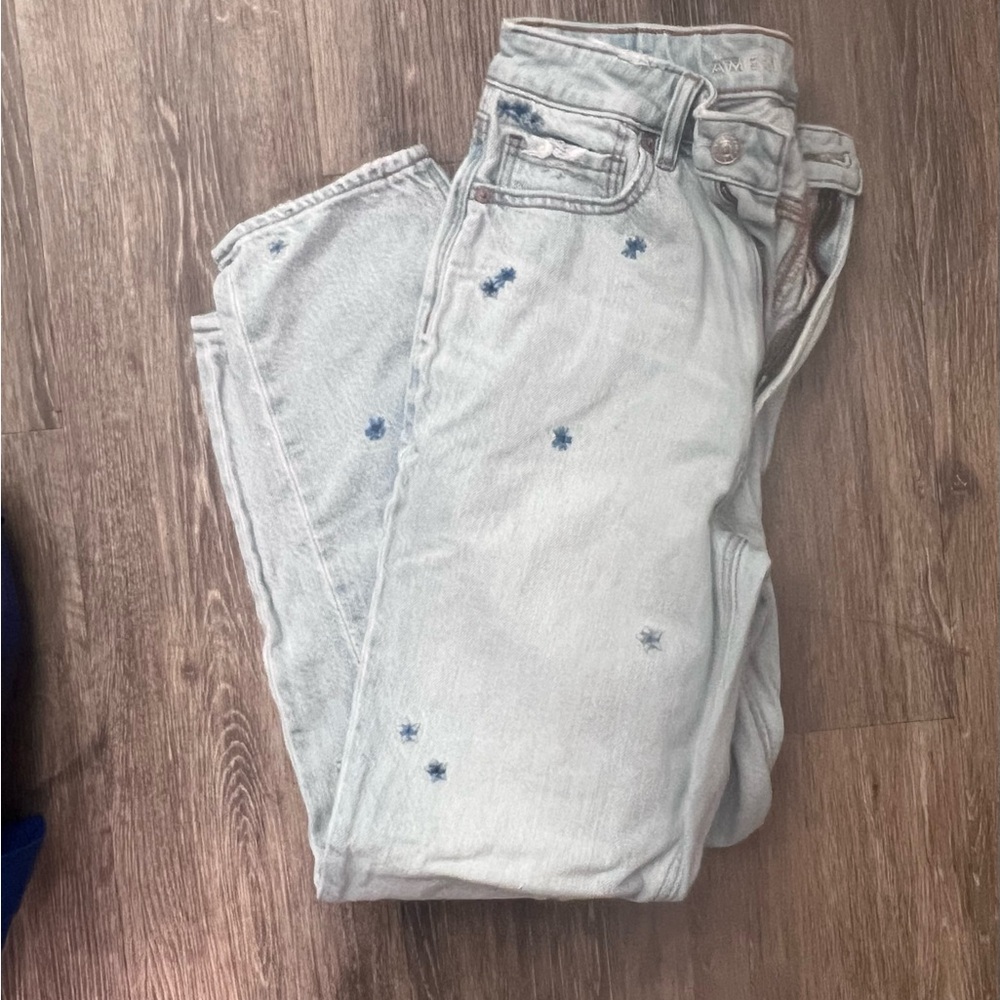 Light Blue Distressed Women Jeans